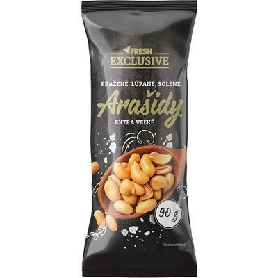 ARAŠIDY SOLENÉ LÚPANÉ PRAŽENÉ 90g FRESH EXCLUSIVE