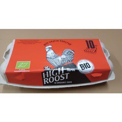 VAJCIA BIO SLEPAČIE 10ks HIGH ROOST